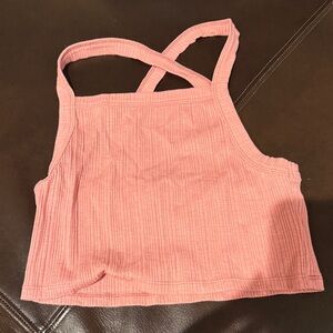 American Eagle Outfitters Mauve Ribbed Top